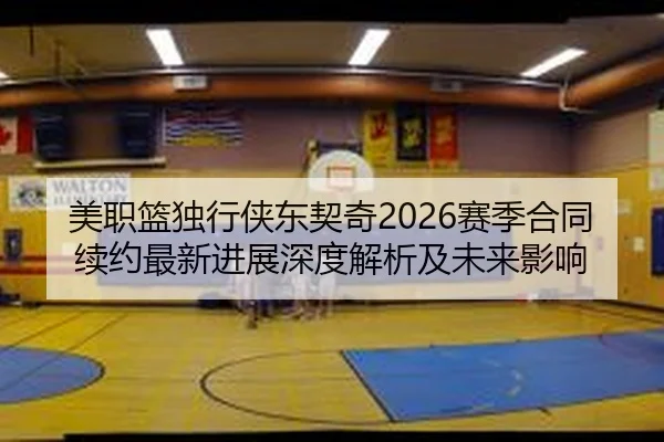 美职篮独行侠东契奇2026赛季合同续约最新进展深度解析及未来影响